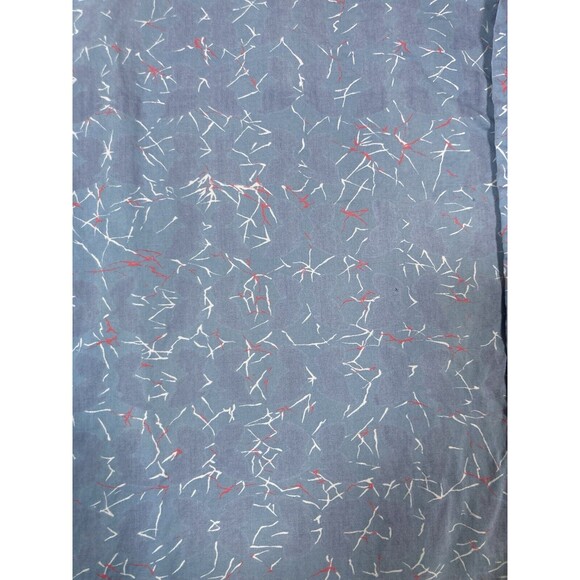 Reyn Spooner Hawaiian Shirt Mens Medium Classic Blue Geometric Print Butterflies - Picture 2 of 7